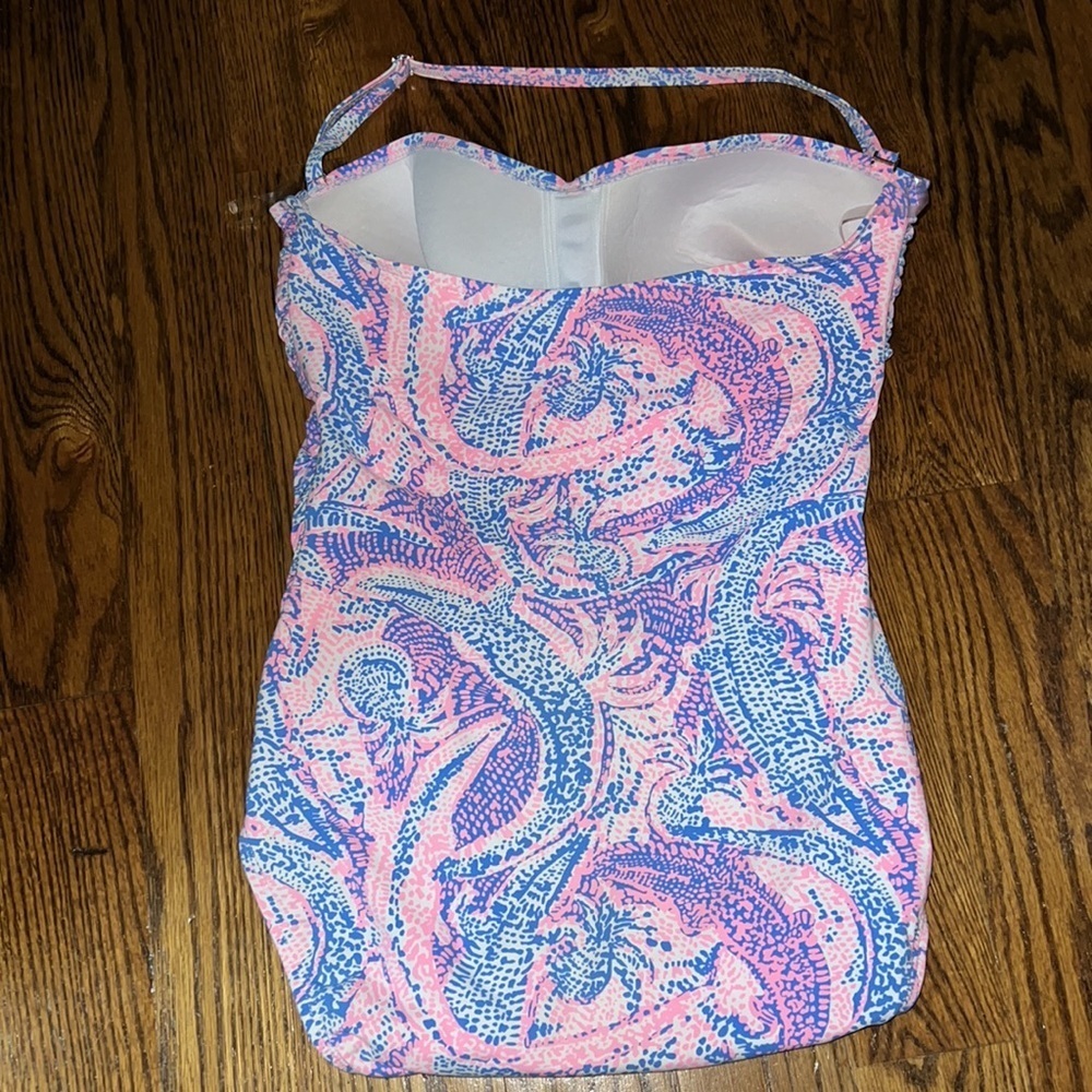 Lilly Pulitzer Flamenco one-piece bathing suit in print Maybe Gator size 12 EUC - Picture 6 of 8
